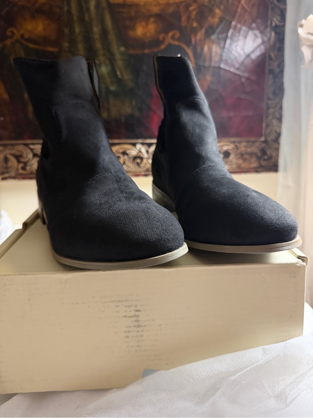 Black Suede Ankle Boots